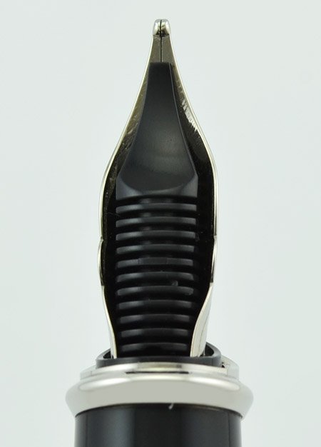ST Dupont Olympio Fountain Pen - Black Lacquer, Palladium